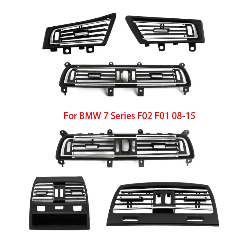 

LHD Front Left Center Right Rear Air Conditioning Vent Grill Outlet With Chrome For BMW 7 Series F02 F01 730 735 745 750