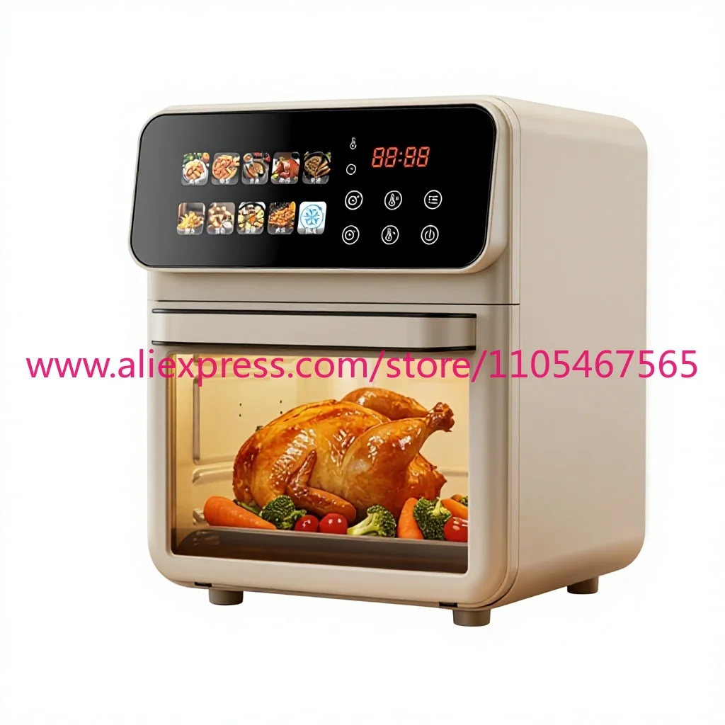 Plastic shell air fryer Multifunctional fryer Large capacity electric fryer with touch control Automatic power failure function