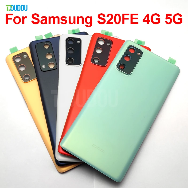 

S20FE 4G 5G Battery Back Cover For Samsung Galaxy S20 FE G780F G781F 4G 5G Back Cover Battery Rear Door Housing Case Replacement