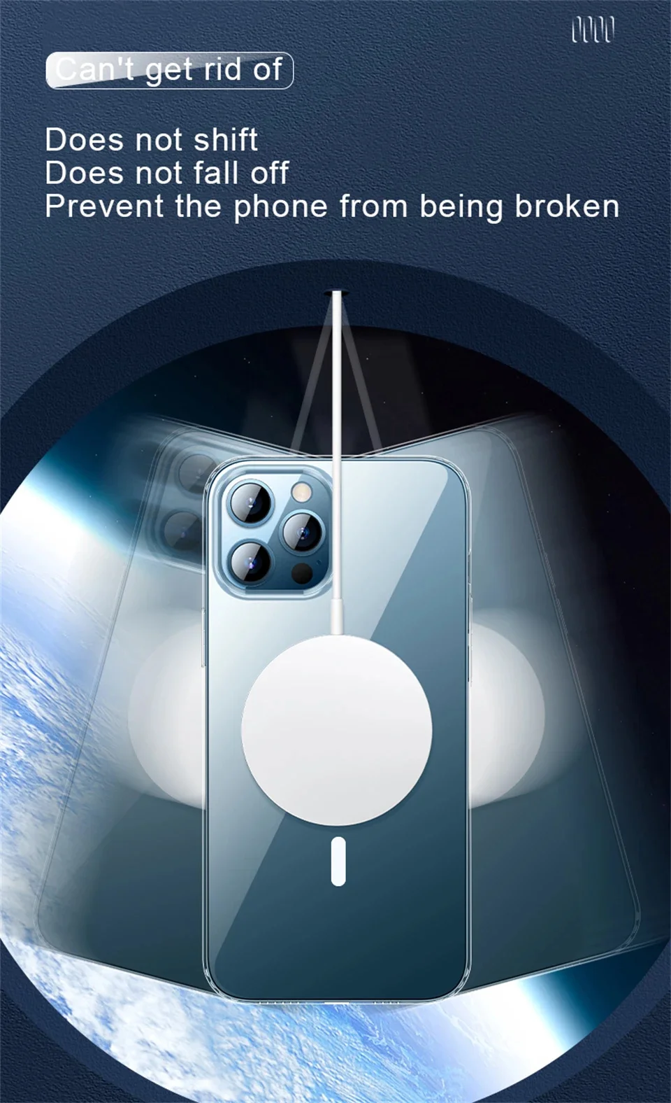 Drahtlose magnetische Abdeckung für Apple Magsafe Hülle iPhone 11 12 13 15 16 Plus 14 Pro Max 13 Mini klare Acrylhüllen – Detail 8