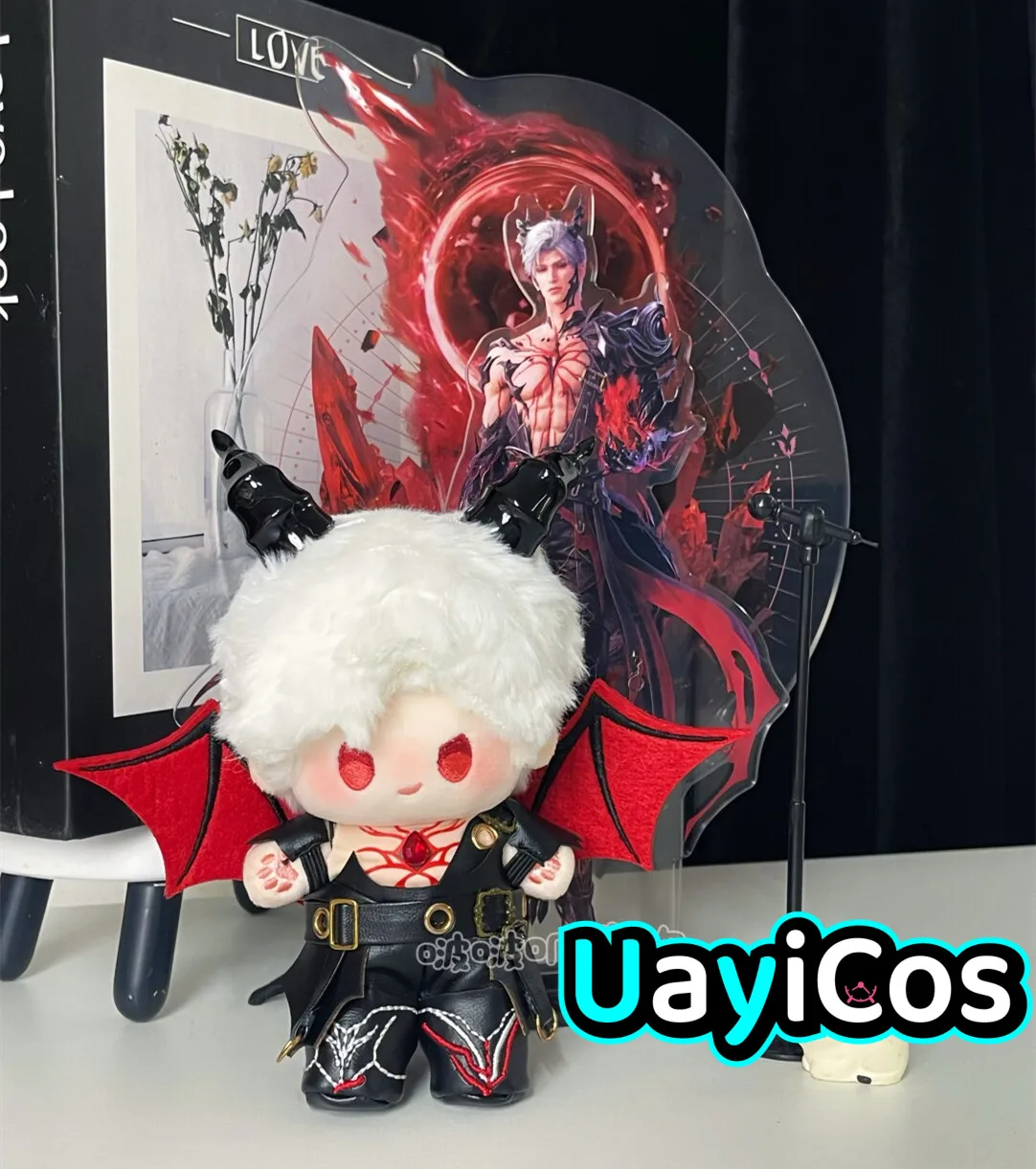 

10cm Doll Clothes Love and Deepspace Sylus Pants Belts Gloves Horns Tails Wings Shoes Suit Stand Anime Game Toy Kids Gifts