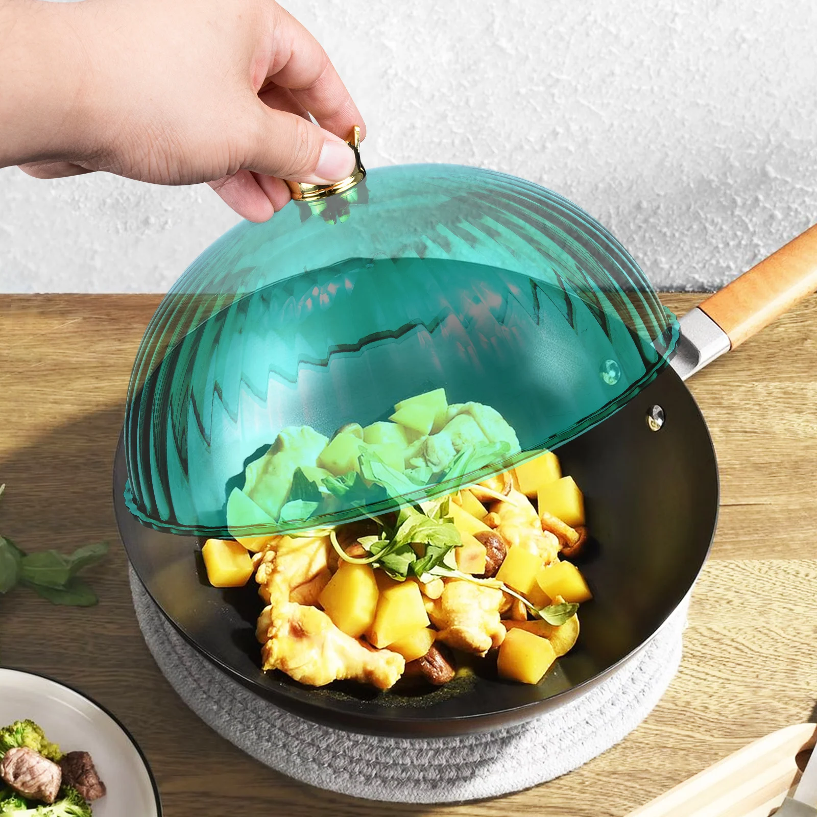 

Household Dish Cover Food Protector Sturdy Premium Material Safe for Home Restaurant Hotel Dish Cover Table Food Protector