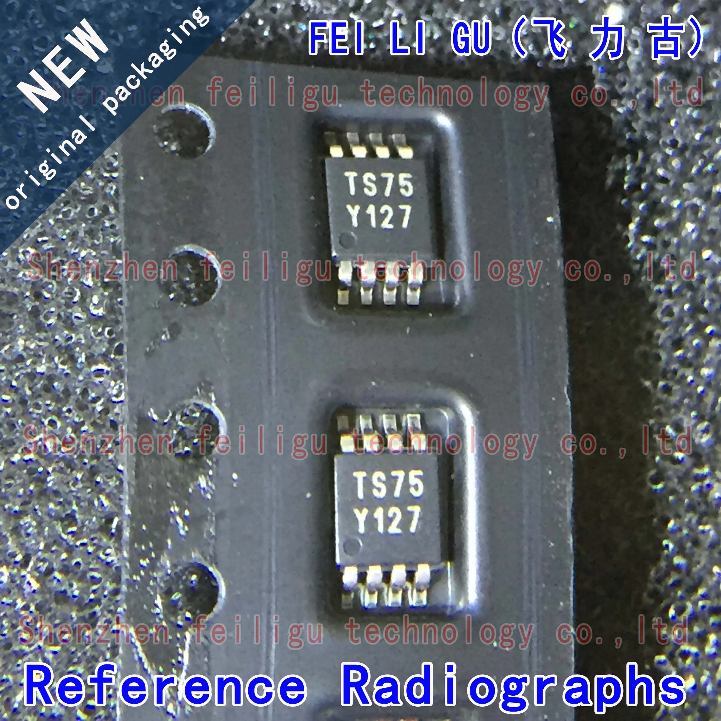 5/15/30/50Pieces 100% New original STTS75DS2F STTS75 silkscreen:TS75 package:MSOP8 digital temperature sensor chip
