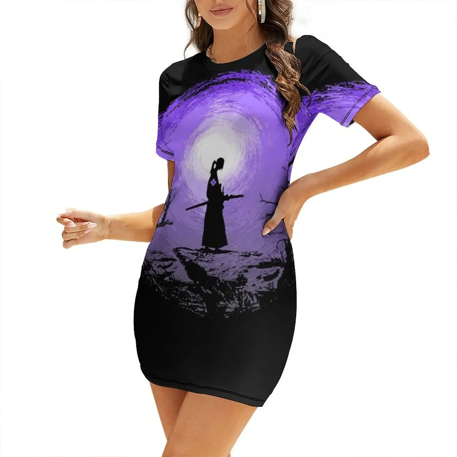 

Sunset Glow Jin Short-Sleeved Dress evening dresses ladies womans clothing elegant dress Dress