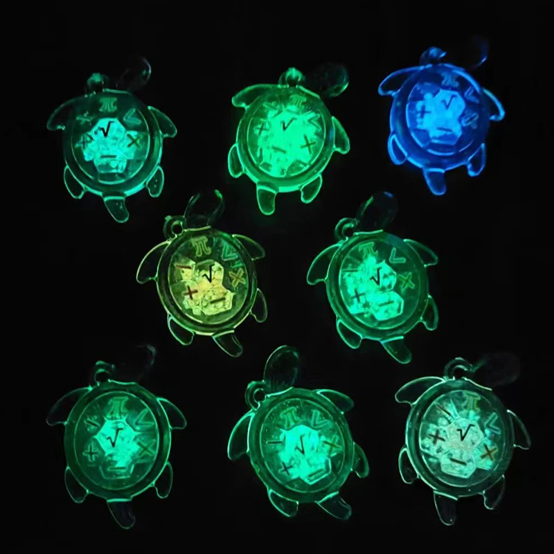 5Pcs Mini Luminous Turtle Home Decor Landscaping Resin Crafts Glowing Turtle Garden Fish Tank Miniatures Ornaments Decoration