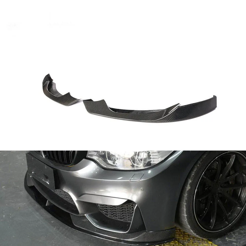 

For 12-18 BMW F80 M3 Sedan F82 F83 M4 Coupe Original M Bumper Carbon Fiber Front Bumper Side Lip Splitter Body Kit