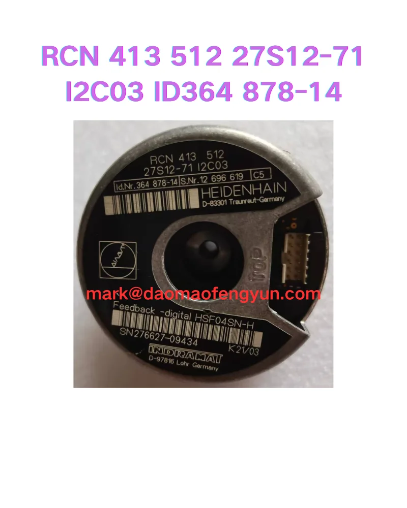 

RCN 413 512 27S12-71 I2C03 ID364 878-14 Used encoder tested OK