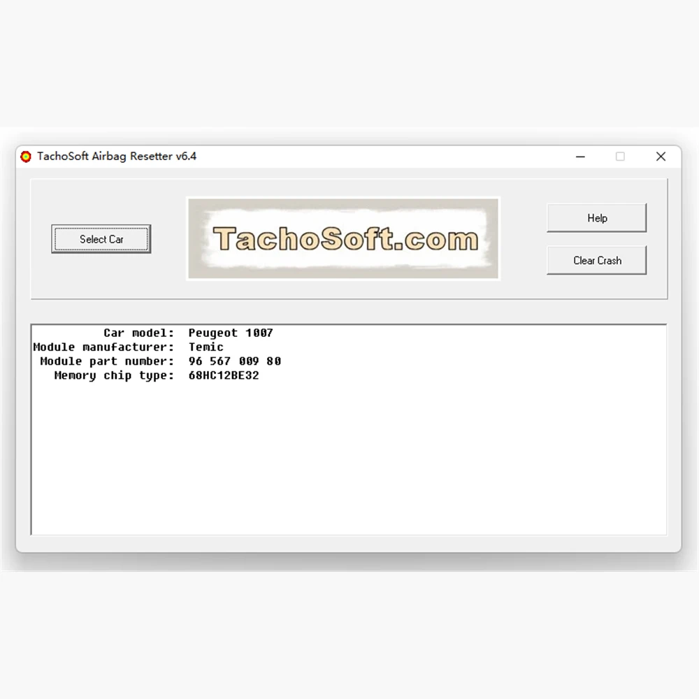 2024 Новое удаление Crashdata программное обеспечение Tachosoft Ai-rbag сброс V6.4 от ЭБУ Сбросы с 450 Ai-rbag модели ЭБУ