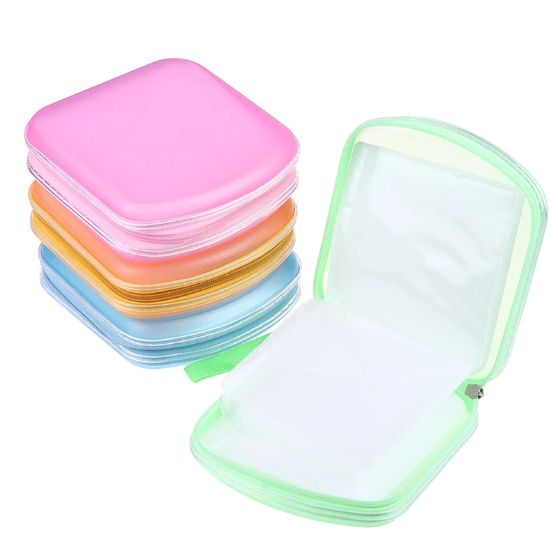 Portable 40pcs Disc CD DVD Wallet Storage Organizer Case Boxes Holder CD Sleeve Bag Album Box Cases With Zipper CD Storage Cover