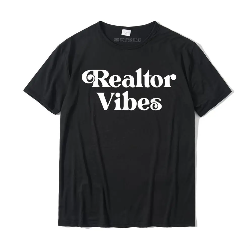 

Retro Vintage Realtor Vibes T-Shirt Tops Shirt On Sale Fitness Tight Cotton Men T Shirts Fitness Tight