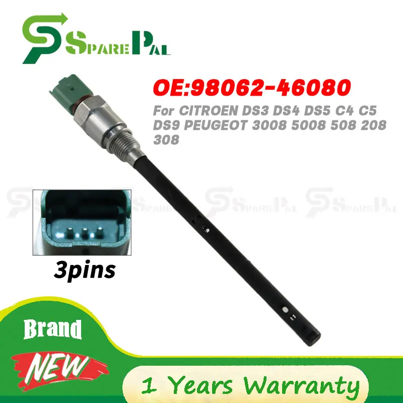 

98062-46080 2pins Engine Oil Level Sensor For CITROEN DS3 DS4 DS5 C4 C5 DS9 PEUGEOT 3008 5008 508 208 308 1.6 2009-2024