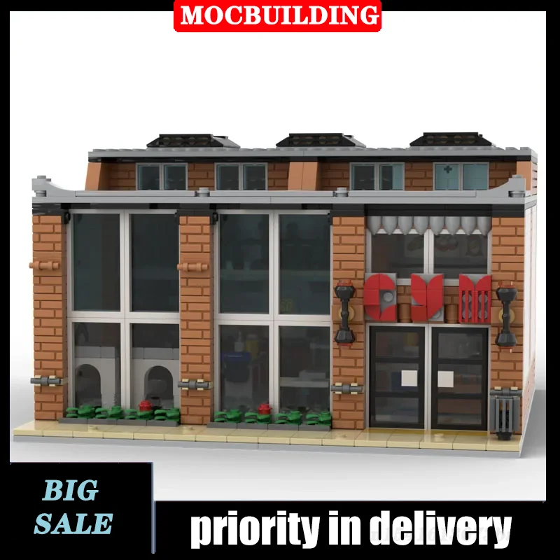 City Street View Gym modello sportivo Building Blocks Set House Bricks MOC collezione fai da te giocattoli regalo