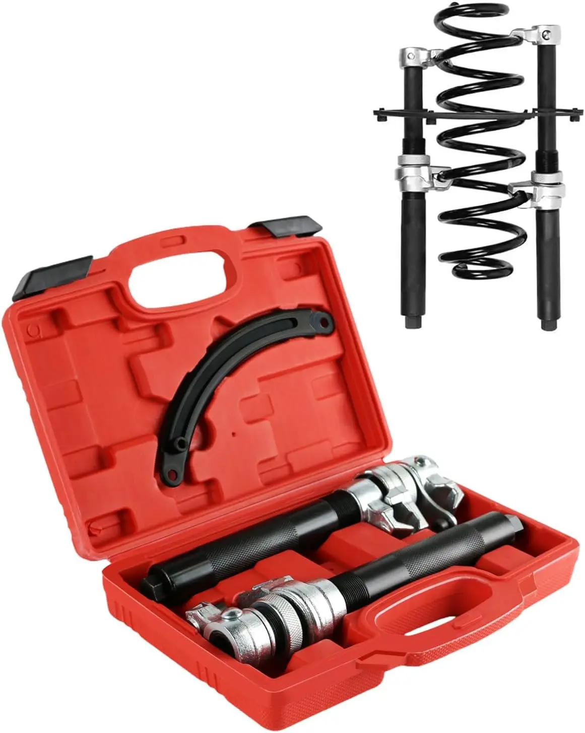 Spring Compressor Tool,Coil Spring Compressor Tool,Spring Compressor,Strut Spring Compressor,with Safety Bracket for Car