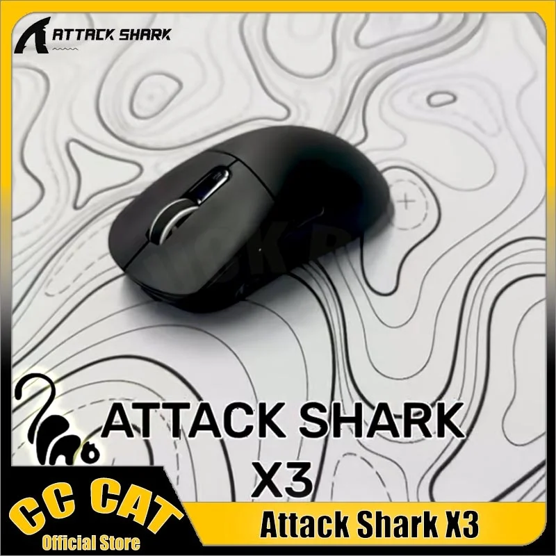 

Беспроводная мышь Attack Shark X3 X3 Pro 8K 3-режимная 2,4G Bluetooth легкая мышь PAW3395 геймерские игровые мыши для ноутбуков ПК
