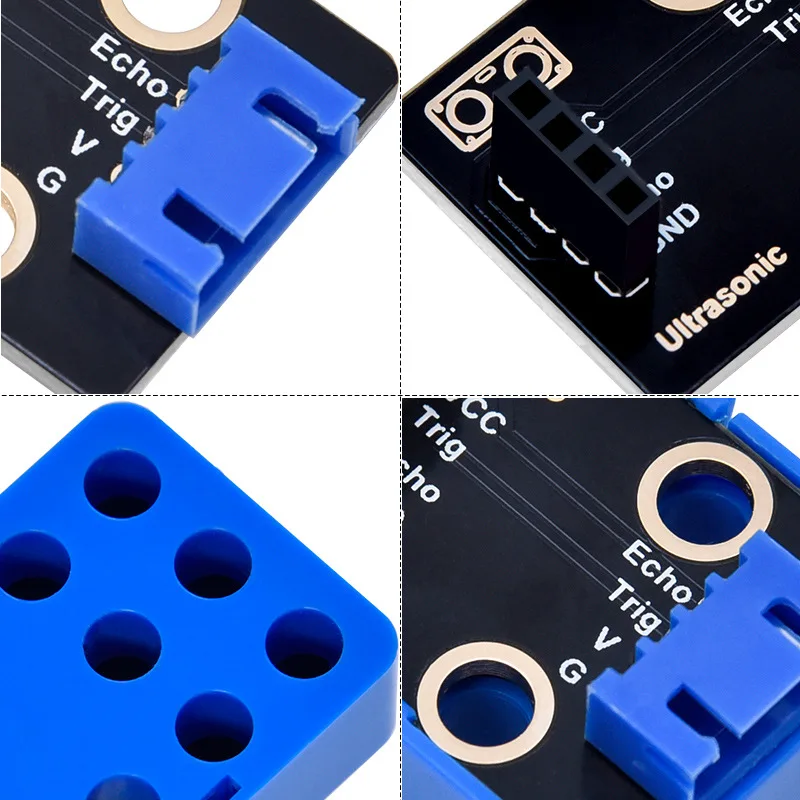 Módulo de placa adaptadora ultrasónicaHC-SR04 Medición de distancia Sensor para evitar obstáculos Compatible con automóviles Bloques de construcción Arduino