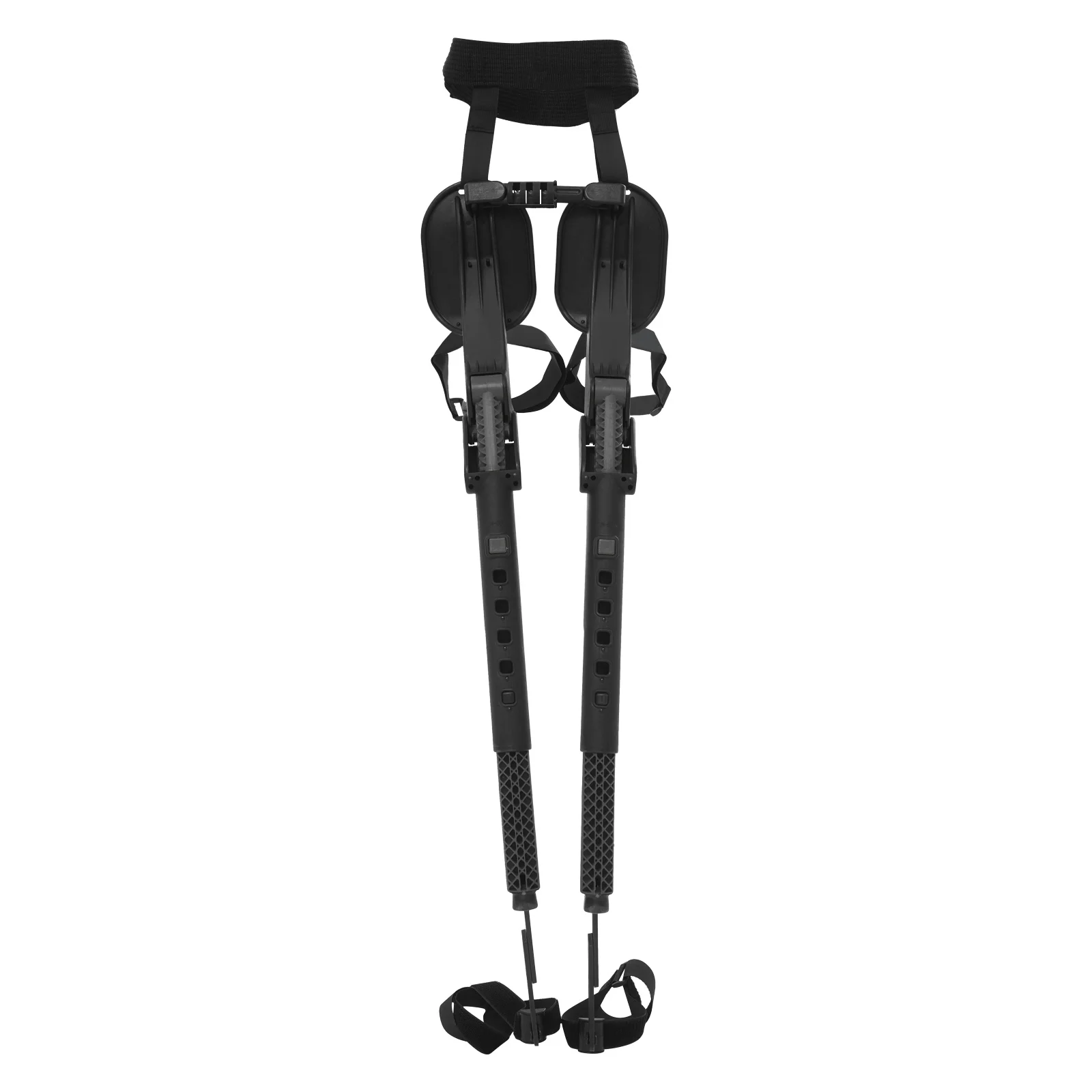 Portable Leg Ergonomics Seat Adjustable Outdoor Chair 330.69lbs Loading-bearing for 4.59-6.89ft Tall People Black/Black Red