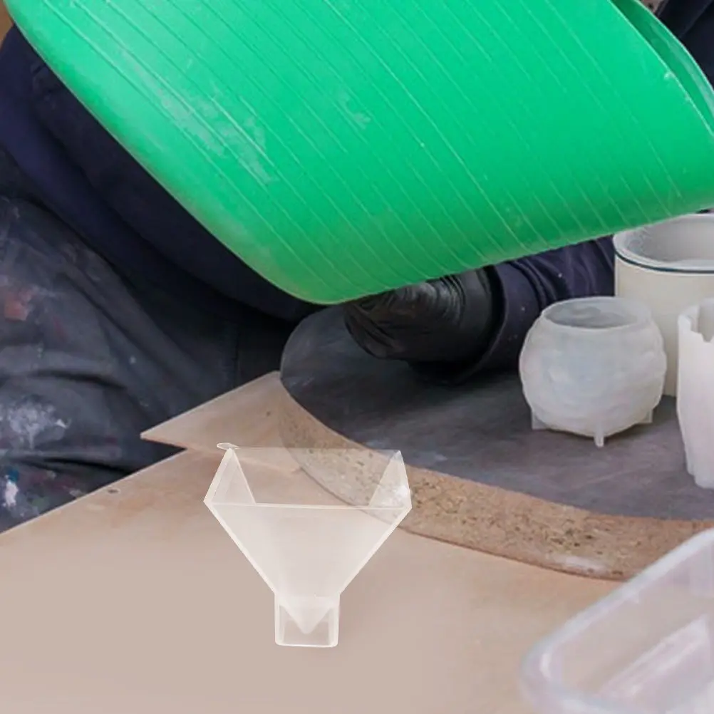 Flexible Silicone Pyramid Mold for Resin Casting DIY Epoxy Mold Glitter Powder Desktop Craft Resin Casting Molds
