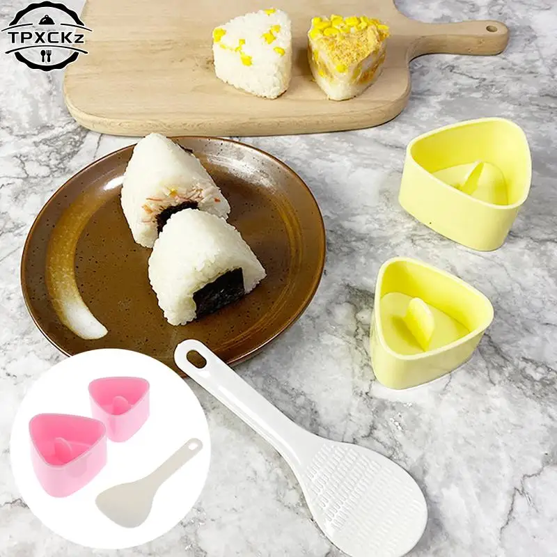 DIY Sushi Mold Onigiri Rice Ball Food Press Triangular Musubi Sushi Maker Mold Sushi Kit Japanese Kitchen Bento Accessories