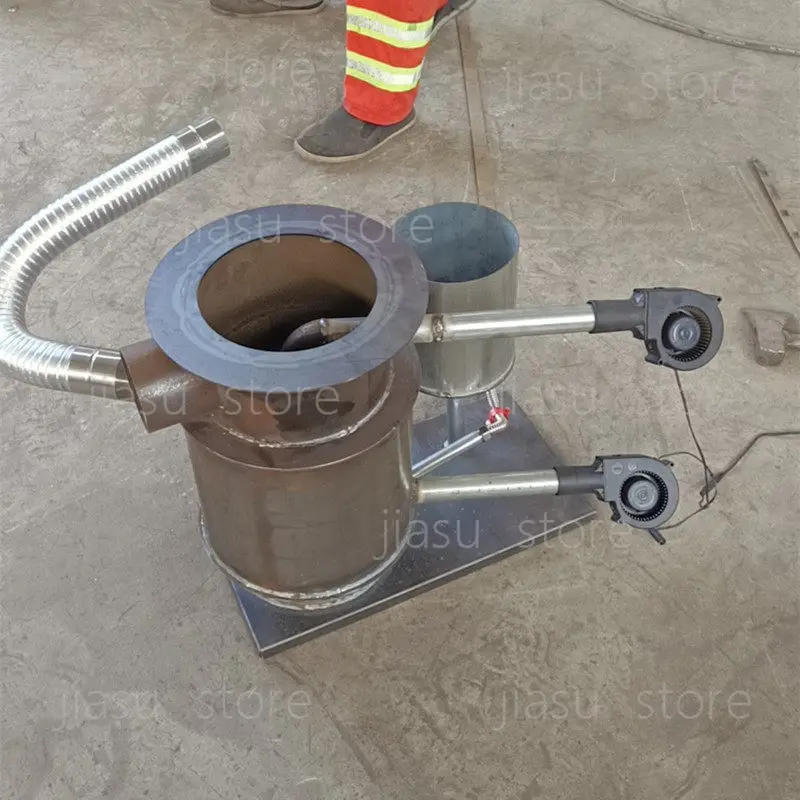 Double Heating Hot Air Stove Waste Oil Vaporization Furnace High Efficiency Waste Motor Oil Heater - view 3