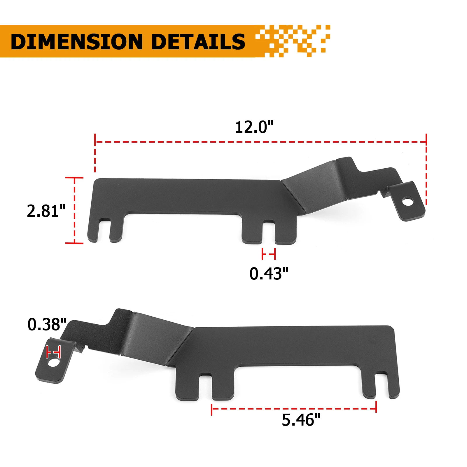 Dla 2015-2019 Chevrolet Silverado & GMC Sierra 2500HD 3500HD Wspornik montażowy LED zawiasu maski Pasuje do pomocniczego światła LED terenowego