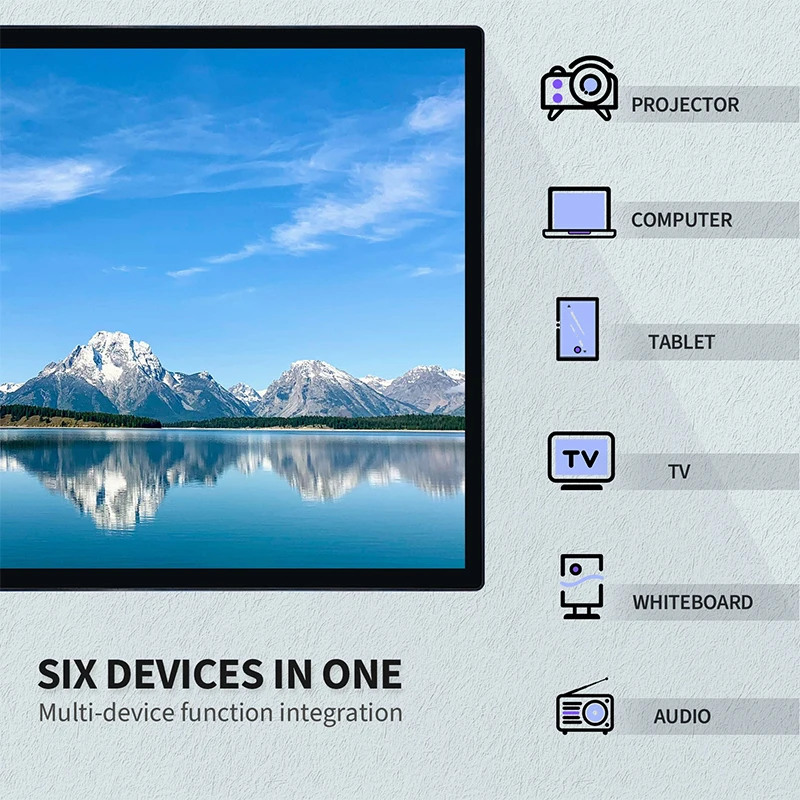 32 43 55 "Interactieve Whiteboard Touchscreen Monitor, Alles-In-Één Computer Elektronisch Whiteboard Voor Kantoor Klaslokaal Vergadering