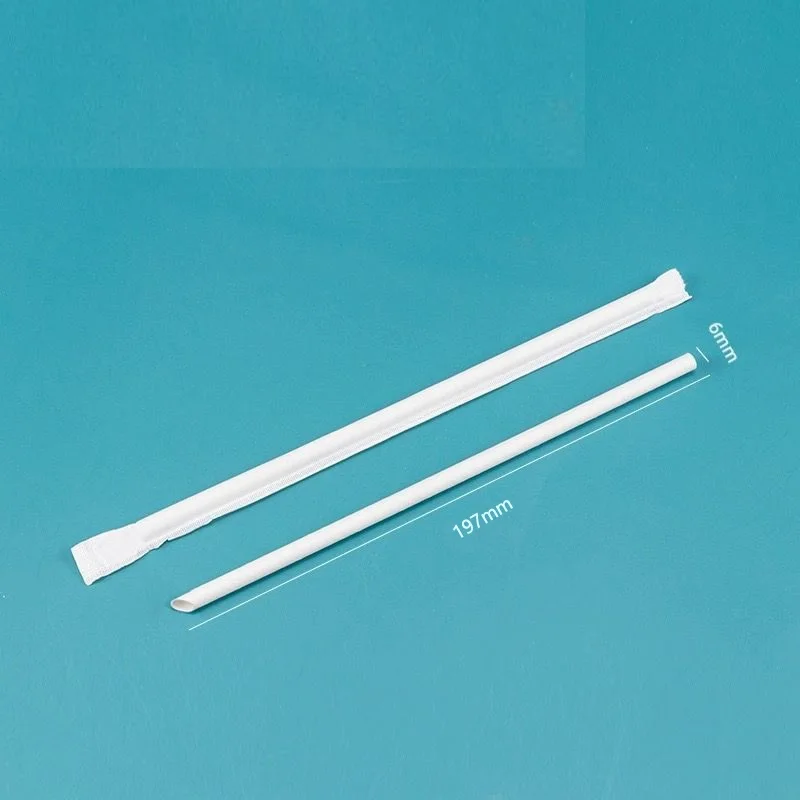 10,000 Pure White Eco-friendly Paper Straws, Party Companions for Juice, Coffee, and Drinks，Available for Wholesale