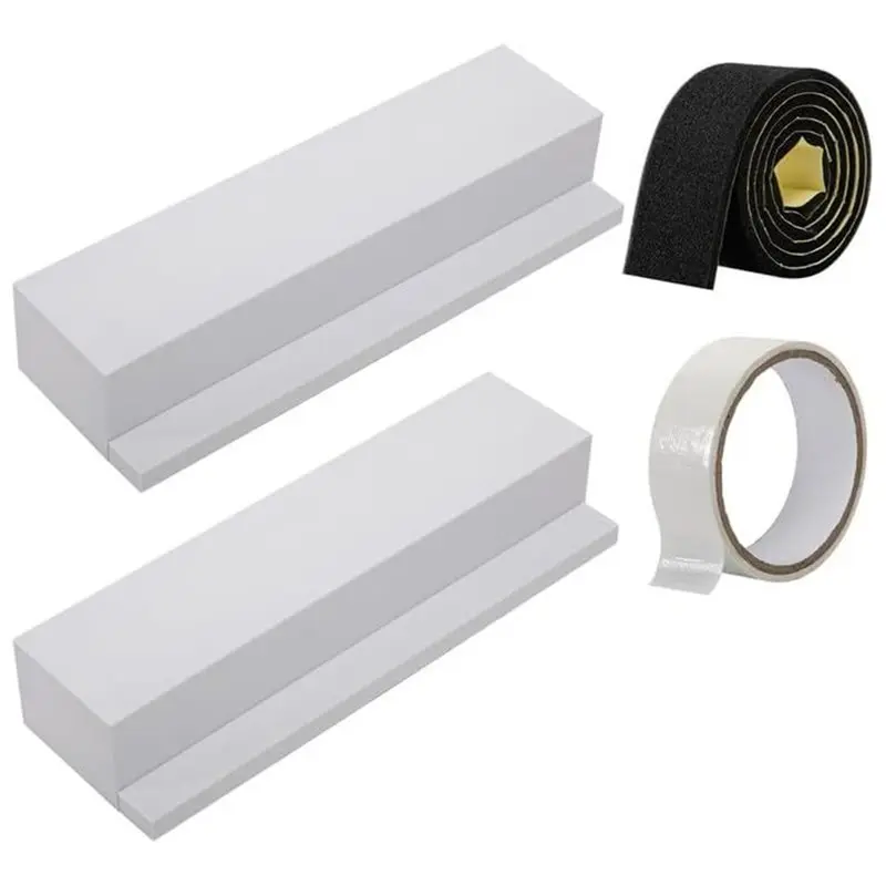 【PARTY  DAY】Insulation Foam Panels AC Side 2PCS For U-Shaped Window Air Conditioners, Includes Sealing Tape And Foam Strips