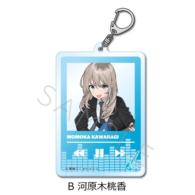 KeyChain men anime GIRLS BAND CRY key chain Women acrylic car Cosplay Japan key ring Pendant party phone charm kids friends Gift