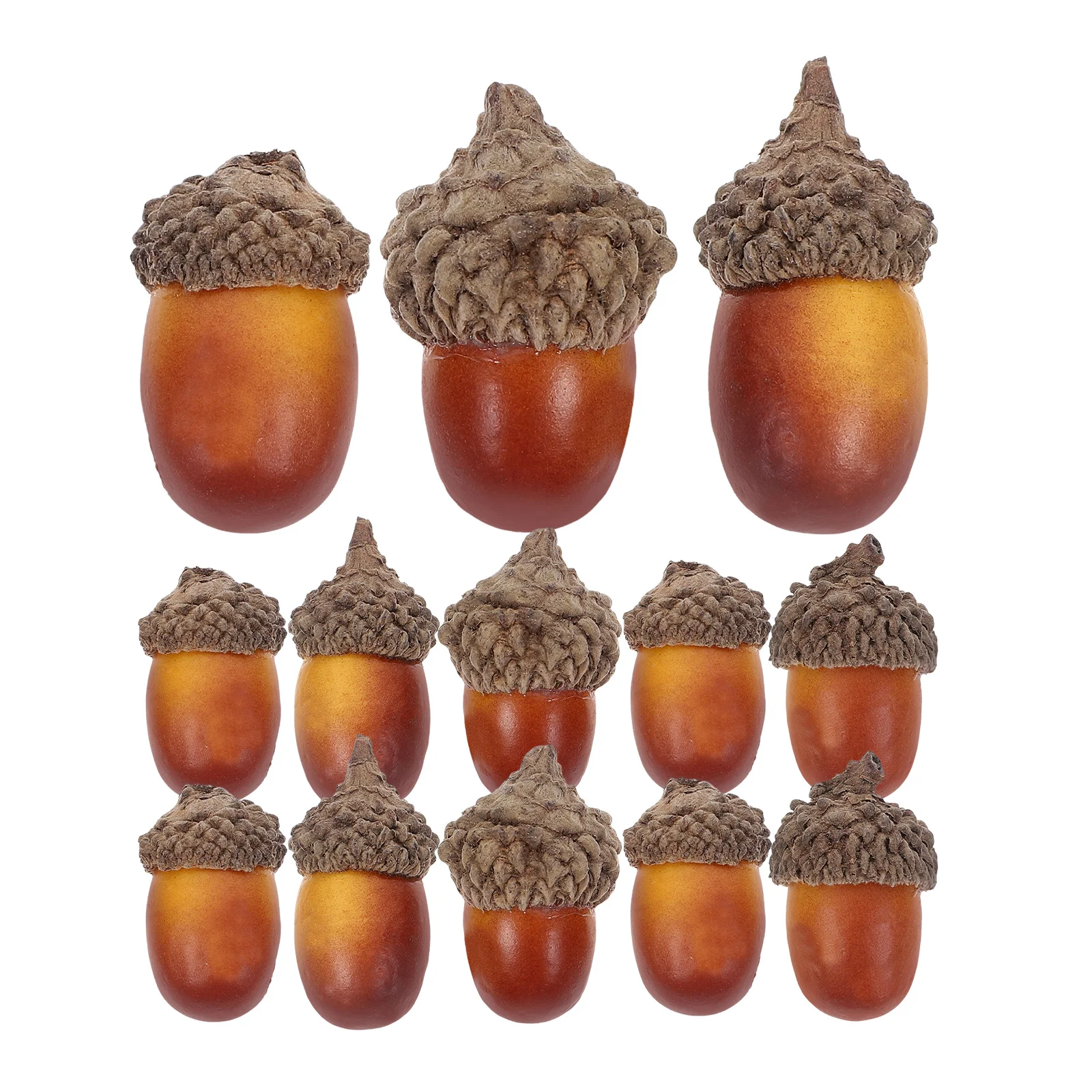 

60pcs Simulated Acorn Realistic Artificial Acorn Decor For Home Christmas Party Diy Craft Photography Prop Fake Acorns Supplies