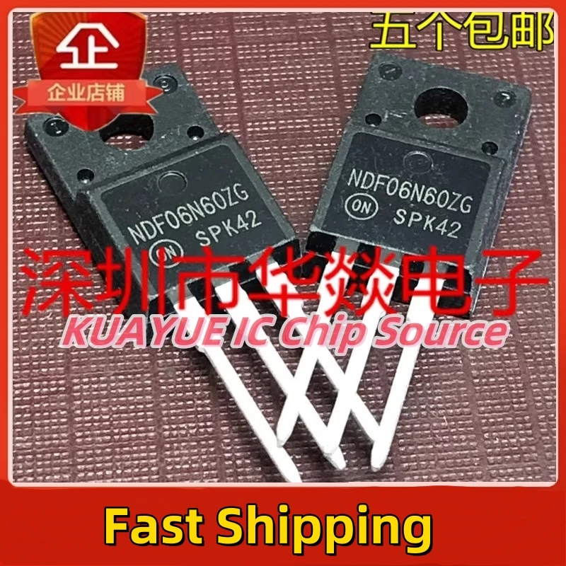 10PCS-30PCS/NDF06N60ZG  TO-220F/ Fast Shipping Quality Guarantee