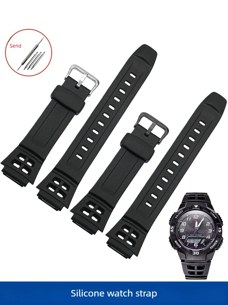 Suitable for Casio Darth Vader AQ-S800w AQ-S810 AW-80/AW-82 Waterproof Silicone Watch Strap Men