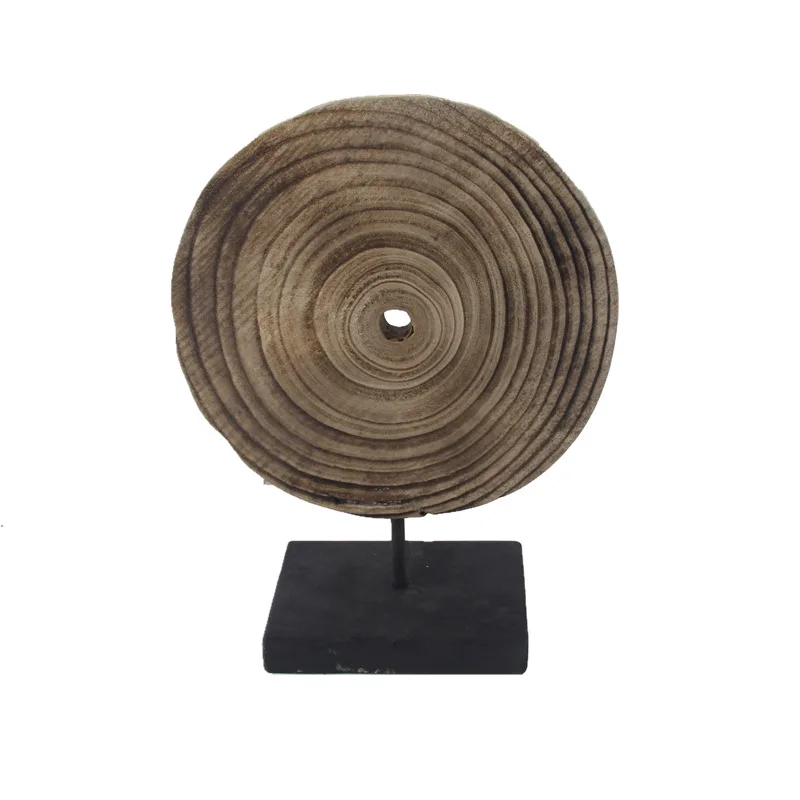 

Manufacturers sell foreign trade domestic sales handmade old wood creative tree ring ornaments home homestay hotel decorations