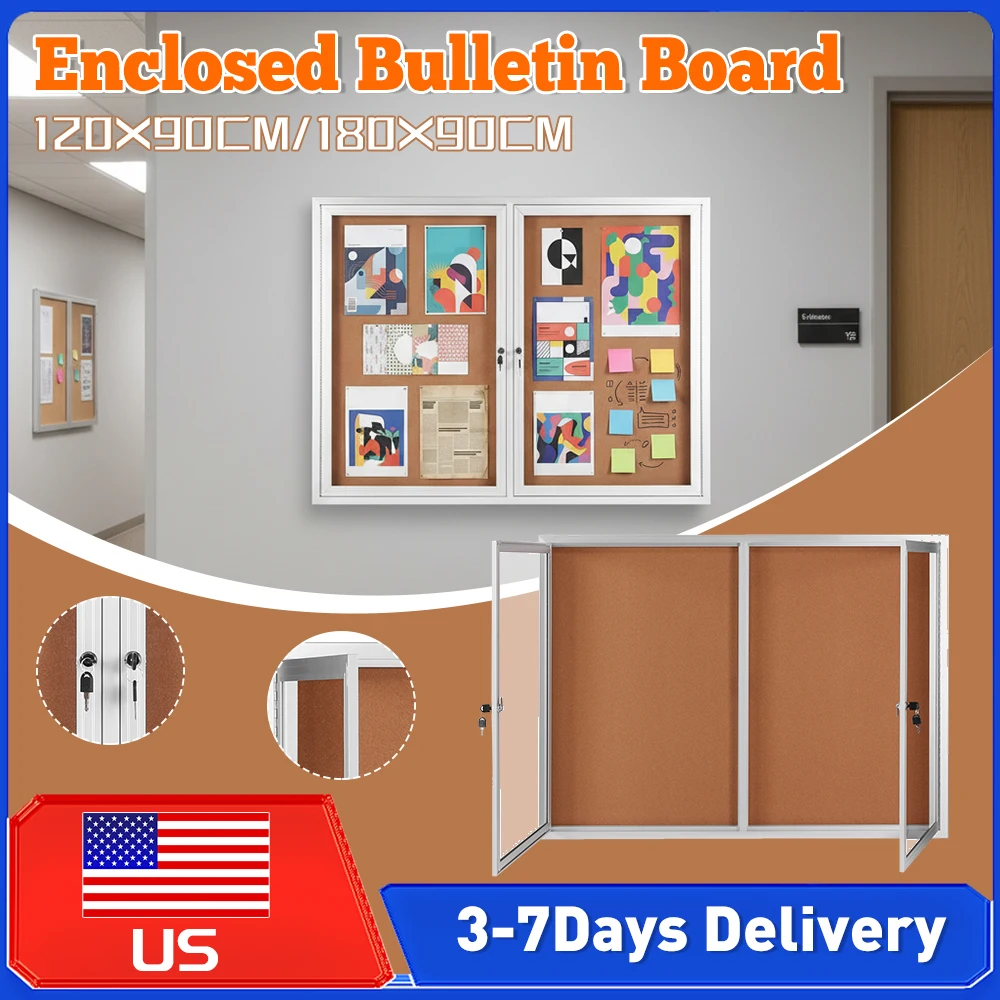 

Настенный запираемый витринный шкаф из алюминия с защитой от атмосферных воздействий, стеклянный, с замком, для дома, офиса, общественных мест и аксессуаров ﻿