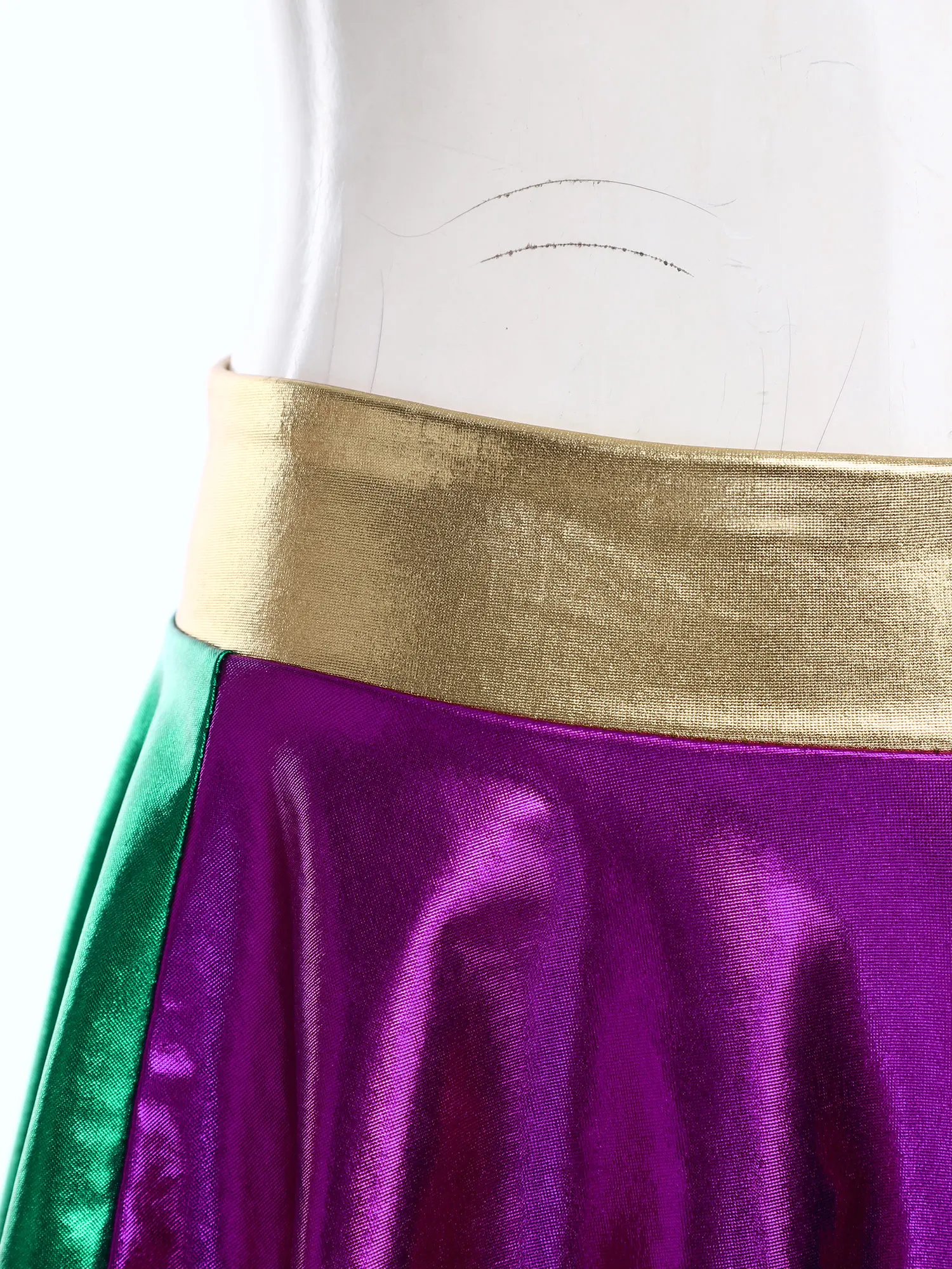 女性用メタリックシャイニーホットパンツ、パネル付きブーティーショーツ、チーキーショーツ、チアリーディング、ダンス、レイブ、音楽フェス、ステージパフォーマンス用