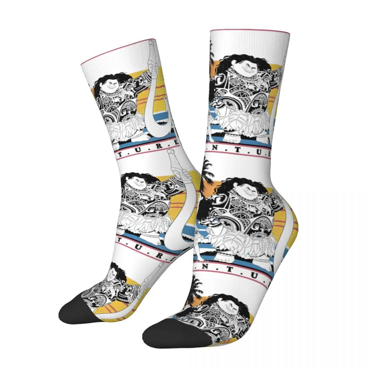 Moda uomo uomo calzini Hip Hop Moana Maui Pua Oceania Adventure Sock Skateboard calzini da donna primavera estate autunno inverno