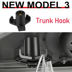 For Tesla Model 3 Trunk Grocery Bag Hook Rear Trunk Hook Organizer Model 3 Highland Interior Accessories Shopping Bag ABS Hanger
