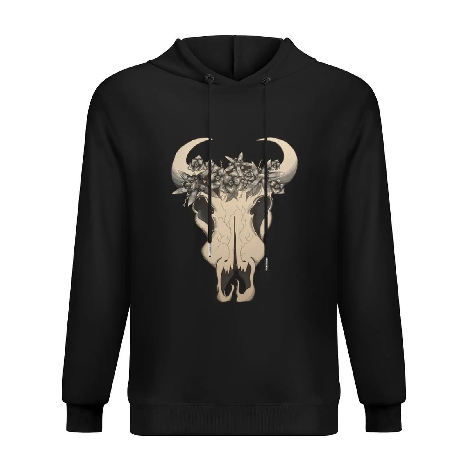 

Bull and flowers Hoodie men's coat men's sweat-shirt set fashion men men clothing new in hoodies & sweatshirts