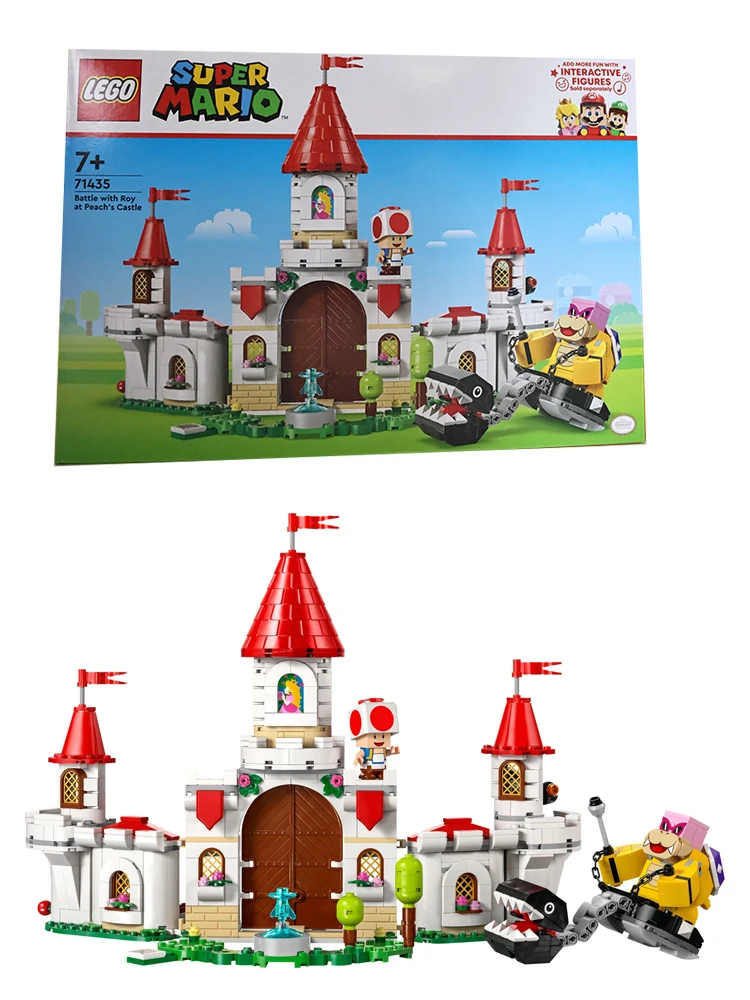 LEGO 71435 Super Mario Battle with Roy at Peach’s Castle Nintendo Character Toy for Kids,Adventure Set Toy for  Aged 7 and Over