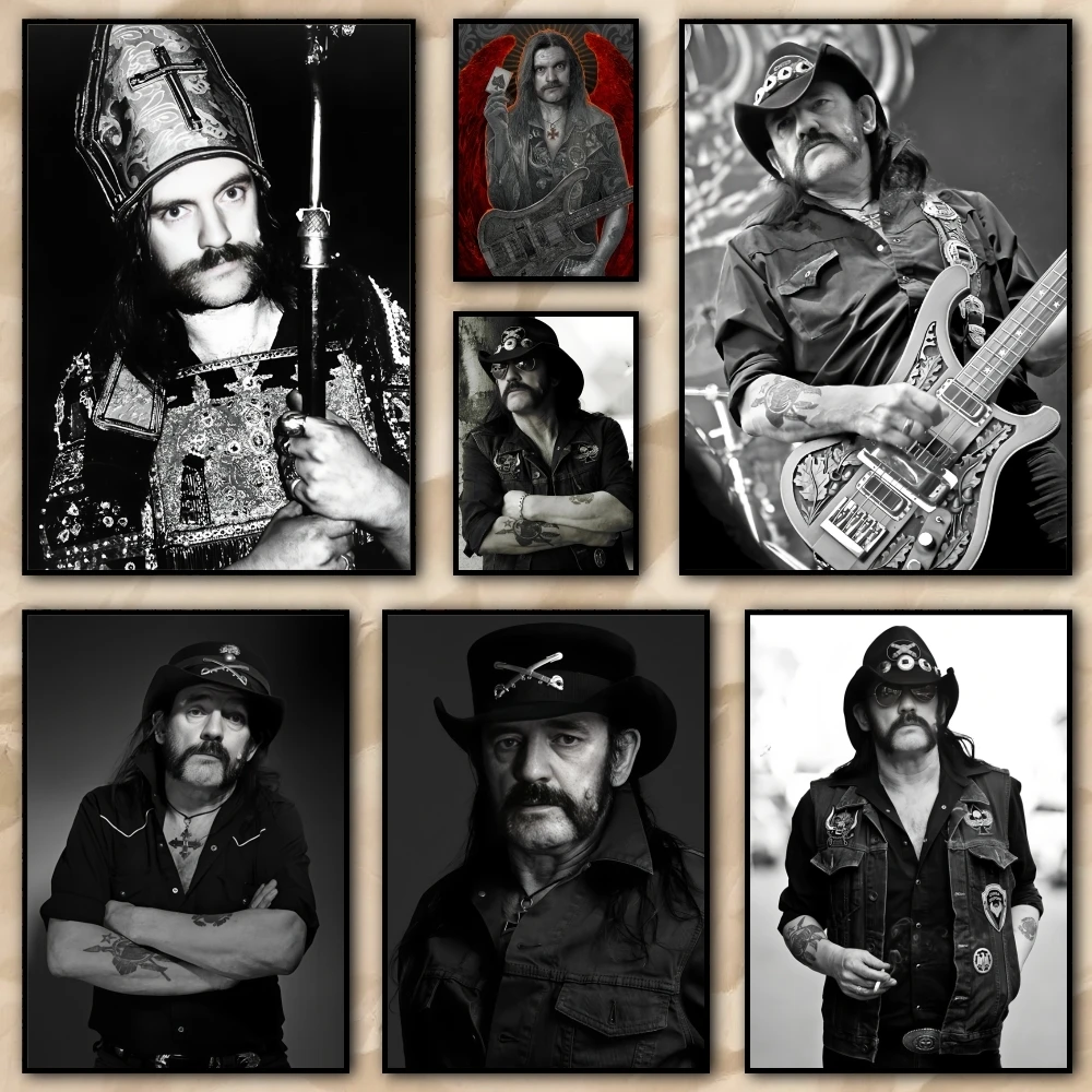 ملصق المغني L-lemmy Kilmister ملصق مثالي ذاتي اللصق لمكتب المسرح المنزلي ديكور فني جداري هدية رائعة #2