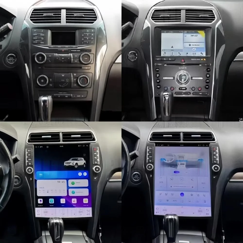 16.2inch Android 15 For Ford Explorer 2011-2017 2018 Car Multimedia Video Player GPS Navigation Radio 8Core CarPlay 4G AC Screen
