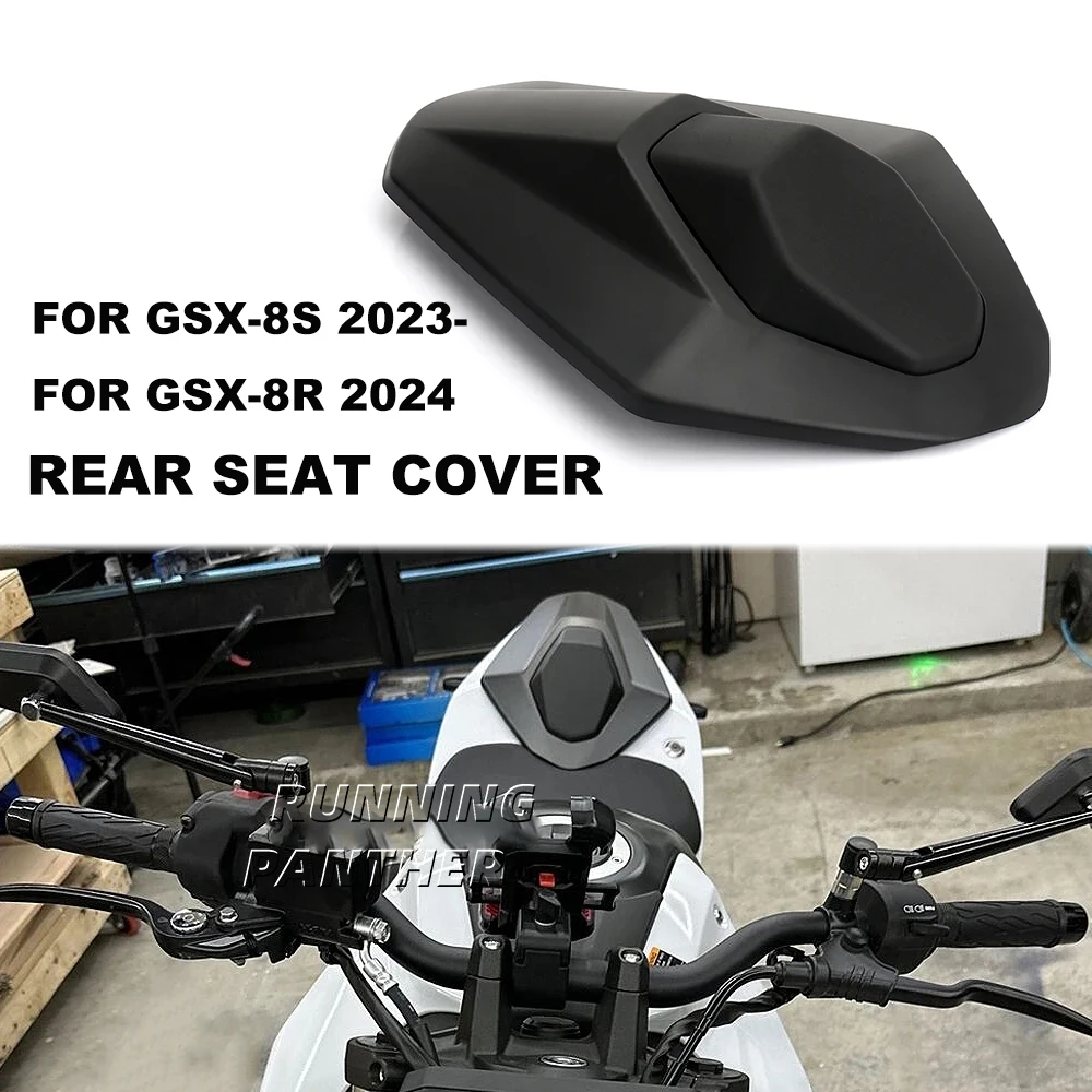 For Suzuki GSX-8S GSX8S GSX-8R GSX8R GSX 8S 8R 2023 2024 New Motorcycle Black Carbon Fiber Pillion Rear Seat Cover Cowl Fairing