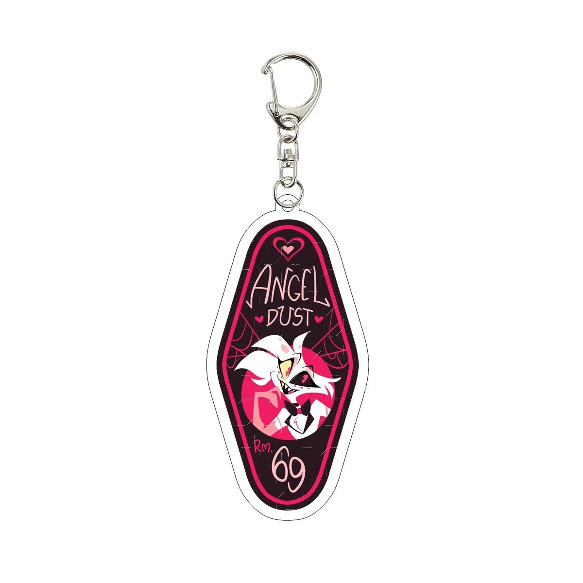 Anime Merchandise Hazbin Hotel Acrylic Keychain Evil Boss Vicki Aras Angel Q Y2k Fashion Toys Anime Cartoon Frind Kawaii Cute