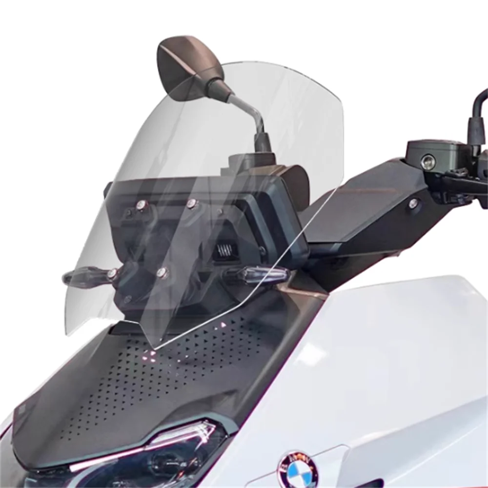 

For BMW CE04 modification professional front windshield windshield panel raised widened transparent chest protector accessories