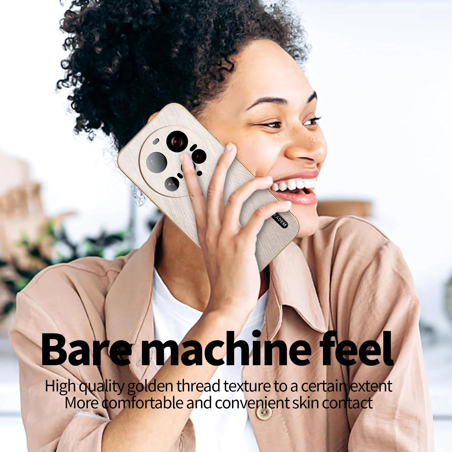 Pour Xiaomi 15 Ultra étui haut de gamme galvanisé magnétique fil d'or Texture Anti-chute couverture pour Xiaomi 15 Pro antichoc Funda