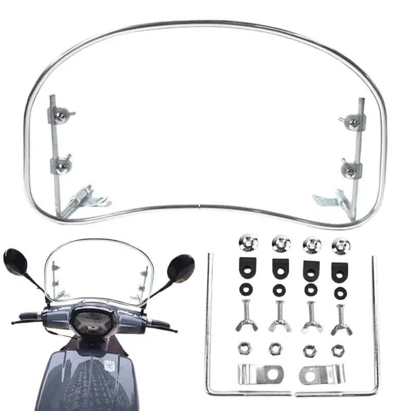 

Motorcycle Front Windshield Electric Scooter Replacement Front Wind Deflector Multi-Purpose Motorcycle Windshield Screens For