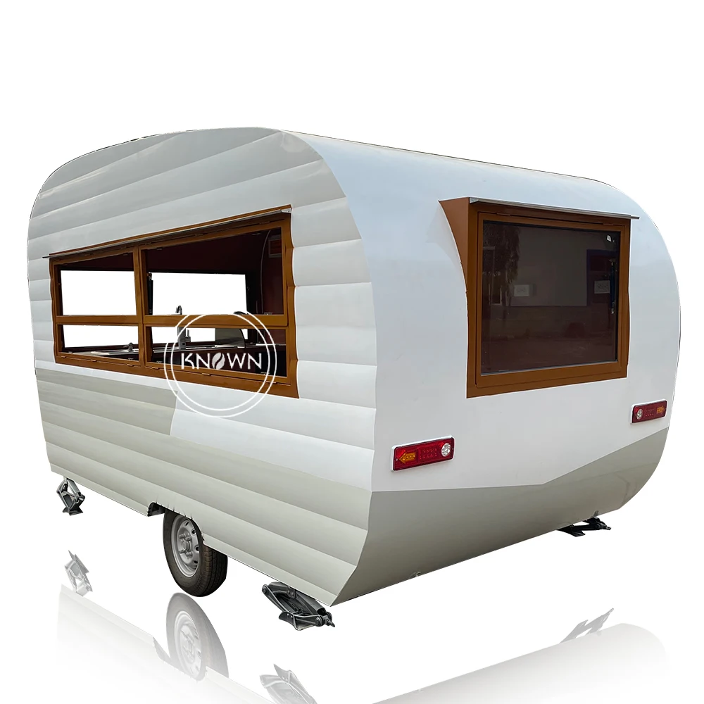 Nova chegada ao ar livre móvel reboque de comida carrinho de comida de rua China fábrica caminhão de comida móvel