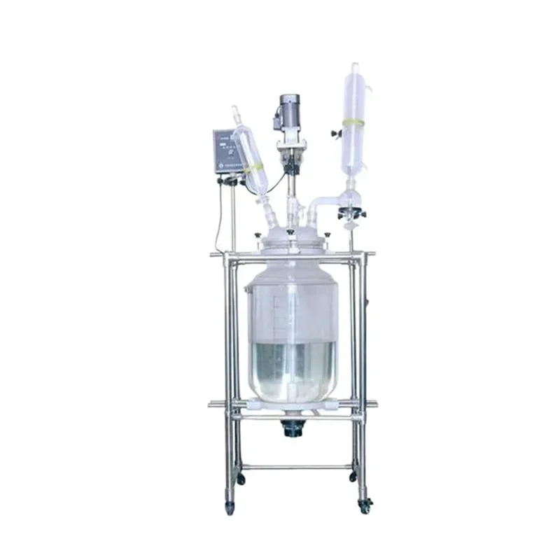 30L Double Glass Reactor for Pilot Chemical Reaction 30L Jacketed Glass Reactor
