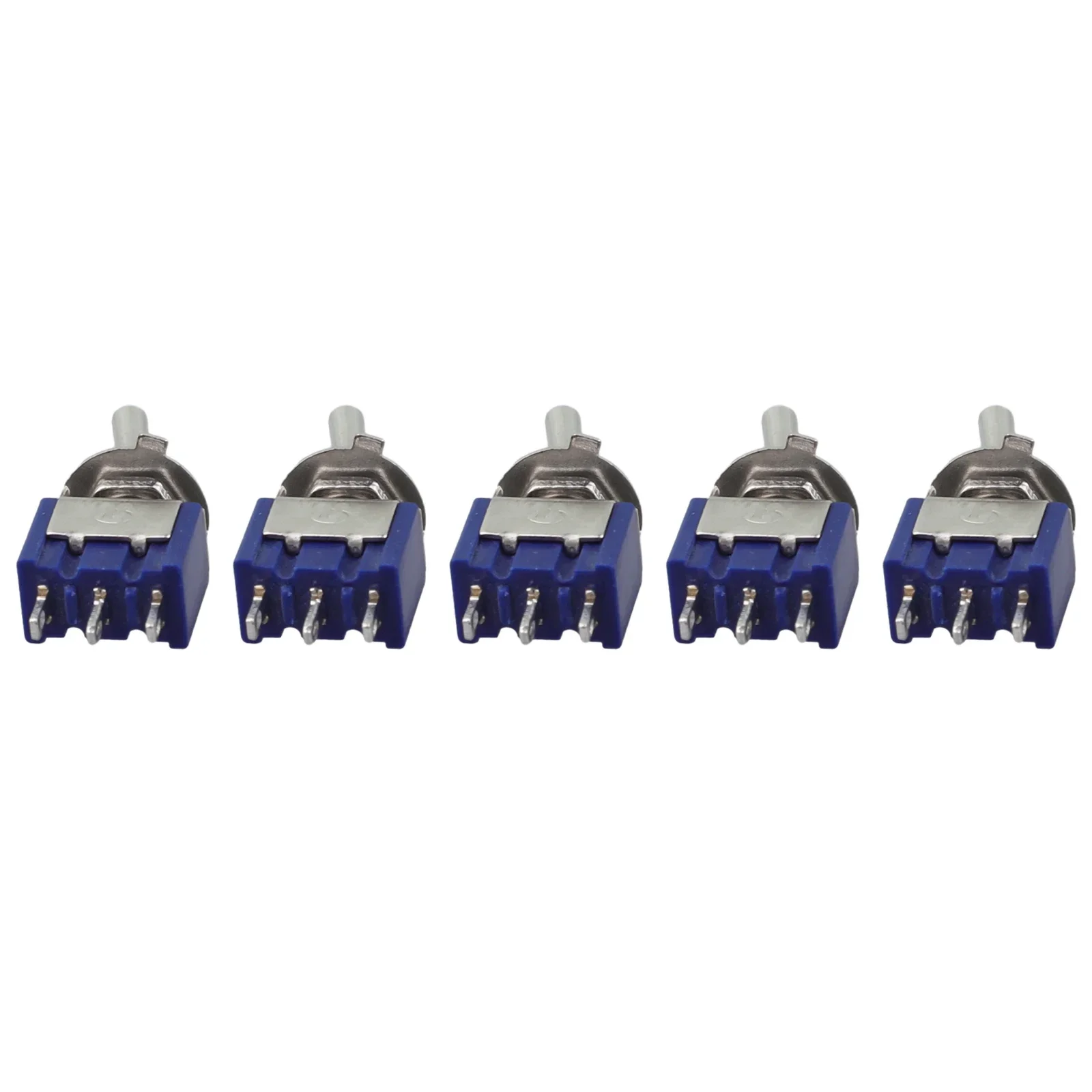 

Мгновенный тумблер Вкл.-Выкл.-Вкл. Мгновенный 3-позиционный 5 шт. AC125V 6A Двухполюсный морской кулисный тумблер