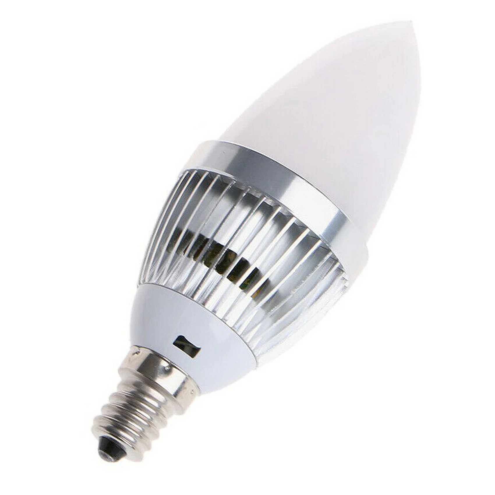 BAAG-2X 3W Smart E12 RGB LED Colorful Change Color Bulb With 24 Candle Remote Control Button Milky Lampshade