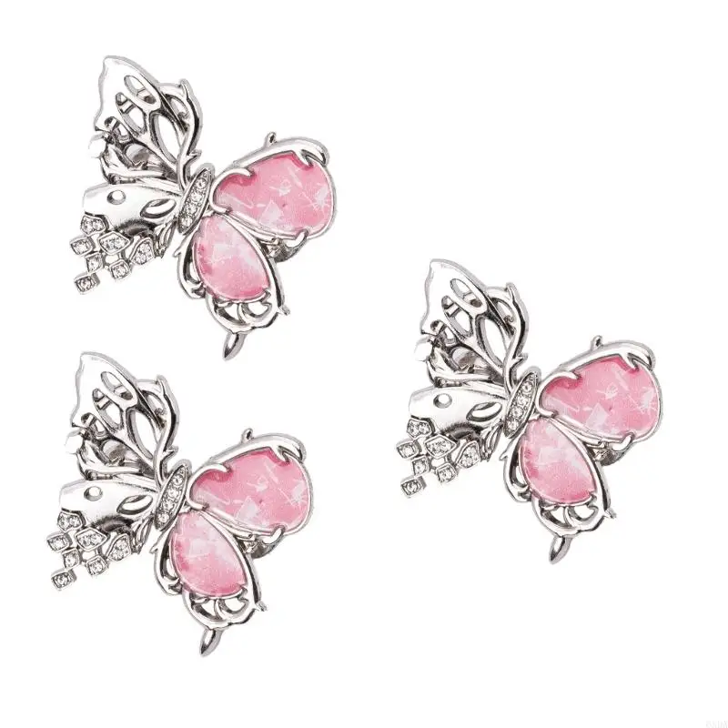 Pack Of 3 Hollowout Butterfly Waist Adjustment Pin Jeans Pants Waist Tightening Pin For Women Nonsewing Waist Adjuster 6XDA